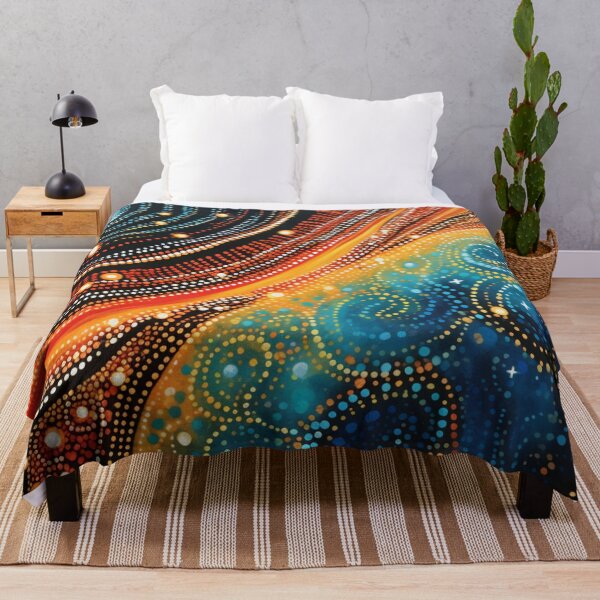 Item preview, Aboriginal Inspired Dot Art - Collision Of Two Worlds designed and sold by GrinGalore.