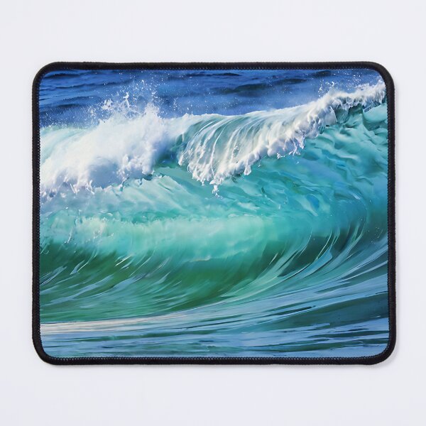 Item preview, A soft watercolor depiction of ocean waves designed and sold by Tchoice.