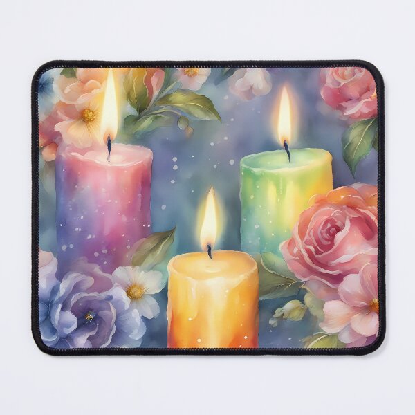 Item preview, Colorful Candlelights and Flowers designed and sold by CalmnessbyChoice.