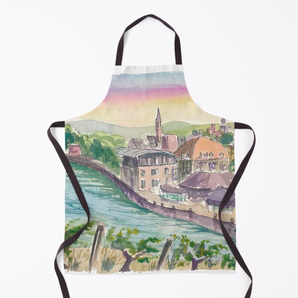 Item preview, Bad Kreuznach View of City with Nahe River designed and sold by artshop77.