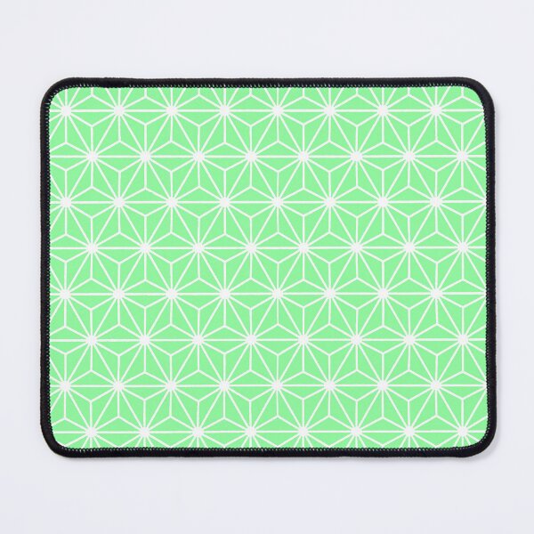 Item preview, Asanoha Star Or Hexagon Motif White On Pale Green designed and sold by taiche.