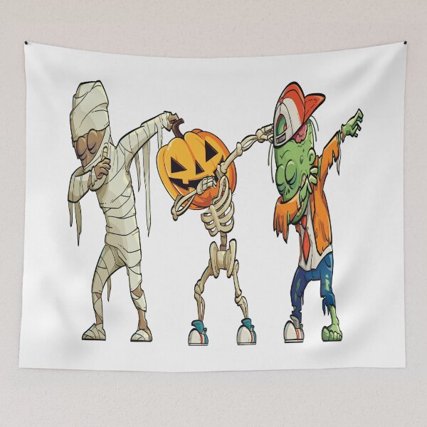Item preview, Funny Dabbing Halloween Boys Skeleton Zombie Mummy Scary Pumpkin  designed and sold by VISIONSTURME.