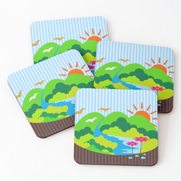 Item preview, Nature Landscaping Scenery Graphic Art Composition designed and sold by Wiggly Lines.