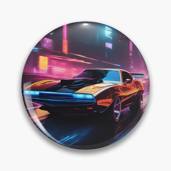 Aperçu de l'œuvre muscle car du futur créée et vendue par MaxShopPoland.