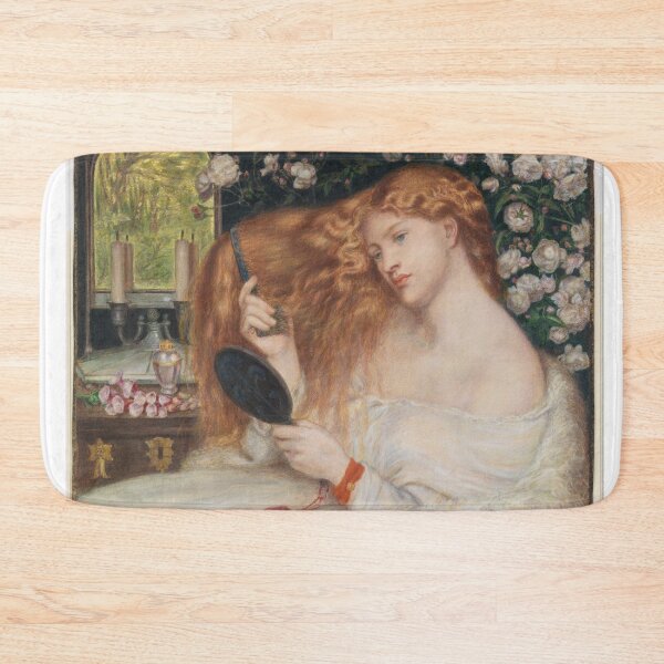 Item preview, Beautiful redheaded woman combing her hair by Dante Rossetti designed and sold by Vintage Designs +.