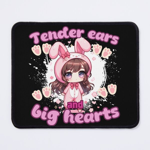 Item preview, tender ears end big heart, kawaii illustration of chibi with rabbit costume designed and sold by LWOI.