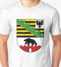 Coat of arms of Saxony-Anhalt - Flag of Saxony-Anhalt - Flag of Saxony-Anhalt Unisex T-Shirt