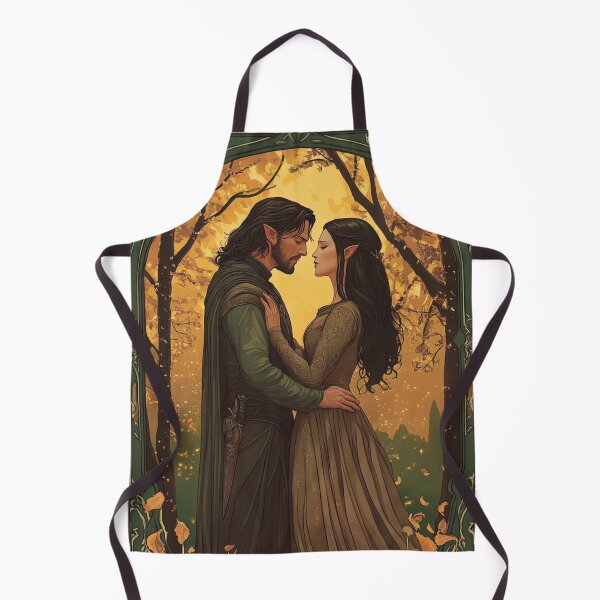 Item preview, 24x36 Art - Art Nouveau Emerald Green Vintage Elves designed and sold by GrinGalore.