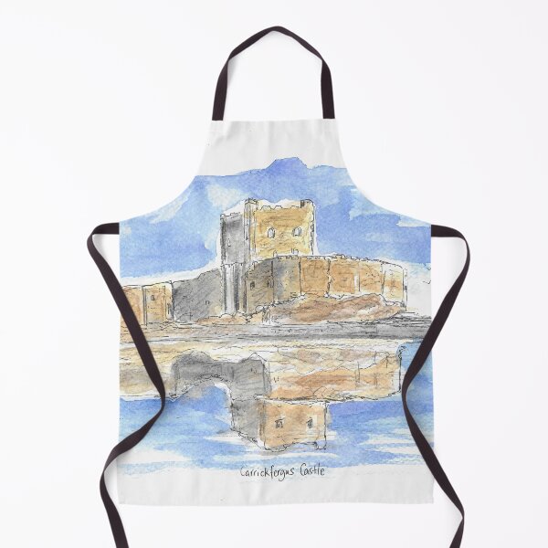 Item preview, Carrickfergus Castle watercolour illustration. designed and sold by DebTheZeb.