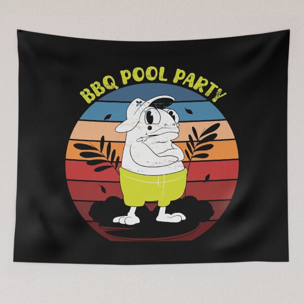 Item preview, Frog BBQ Pool Party designed and sold by NicolasMar.