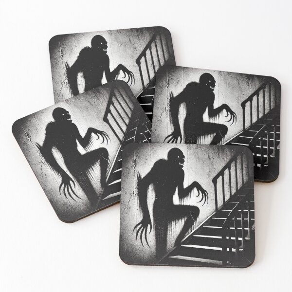 Item preview, Halloween Monster Climbing Stairs designed and sold by Blink Art Studio.