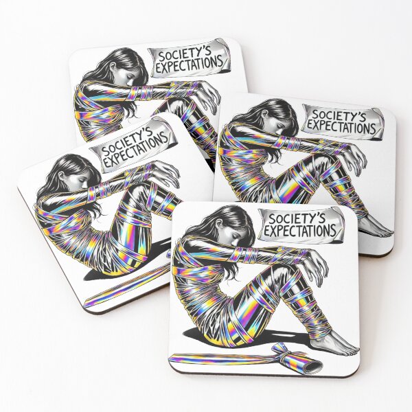 Item preview, Wrapped in Society's Expectations designed and sold by Blink Art Studio.