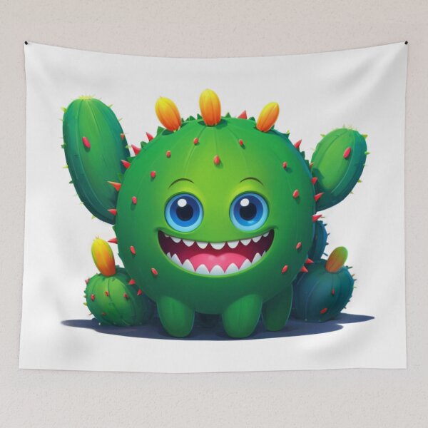 Item preview, Chubby Cheerful Cactus Monster designed and sold by Rothnaric.