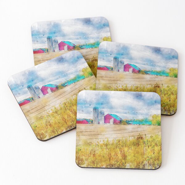 Item preview, Farm Scene Watercolor designed and sold by Robert Alsop.