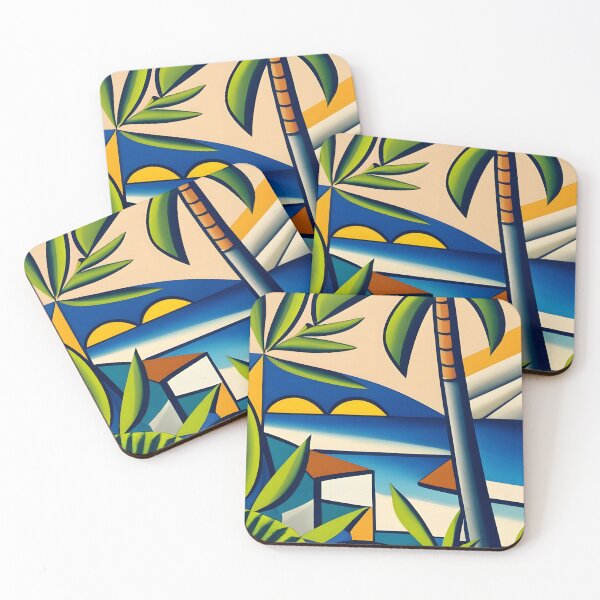 Item preview, Coconut tree modern art designed and sold by Georgiale.