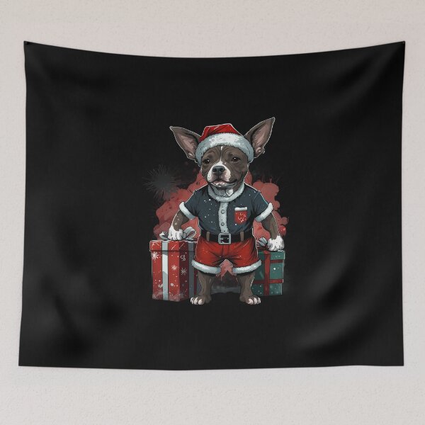 Item preview, Pitbull dog Christmas gifts designed and sold by Furrifico.