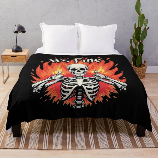 Item preview, It's Fine, Skeleton Style designed and sold by SpeakingPrint2.
