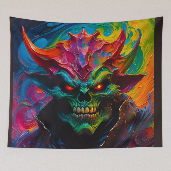 Item preview, Skull Demon Monster designed and sold by MatrixTattoo.