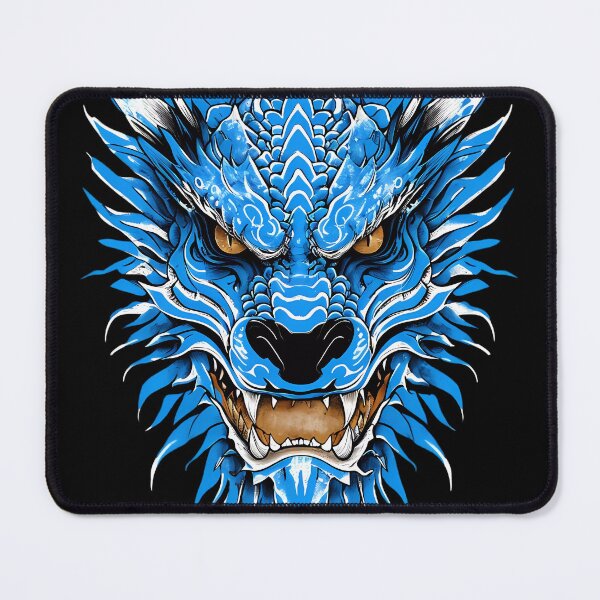 Item preview, Blue Tribal Dragon designed and sold by LarkspurAndTea.