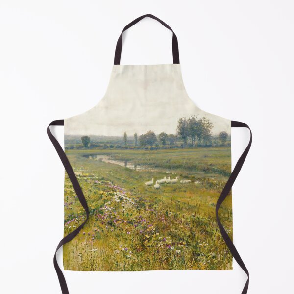 Item preview, An Extensive Meadow Landscape with Geese by a Stream designed and sold by Craphe.