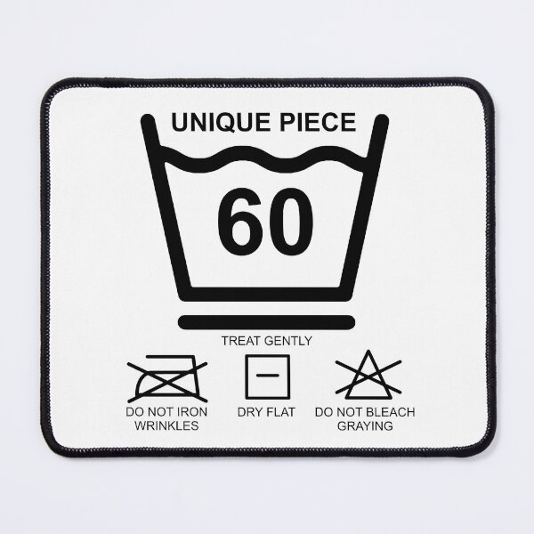 Item preview, Unique piece Birthday 60 washing symbols funny witty english designed and sold by UnnecessaryLuck.