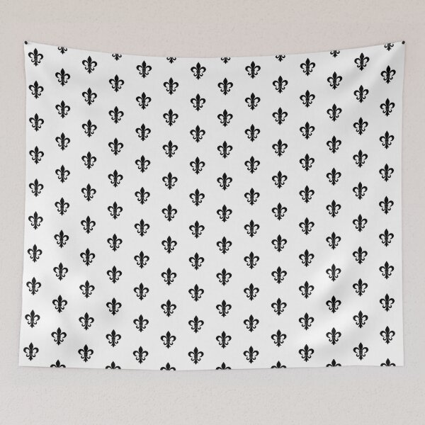 Item preview, Modern black and white French Fleur de Lis designed and sold by SOUFIANE1991.