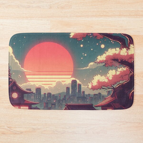 Item preview, Retro Japan at Sunset designed and sold by TheMysticCats.
