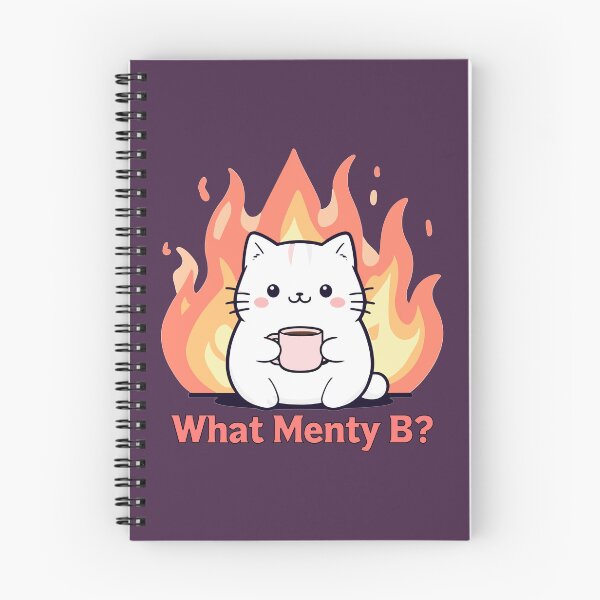 Item preview, "What Menty B?" Cute Cat  designed and sold by LarkspurAndTea.