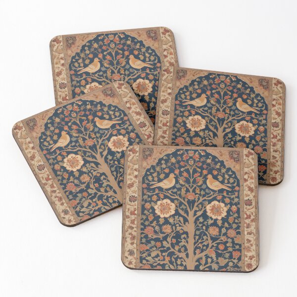 Item preview, Antique Persian Rug Art: Birds & Tree of Life Design designed and sold by asbno19.
