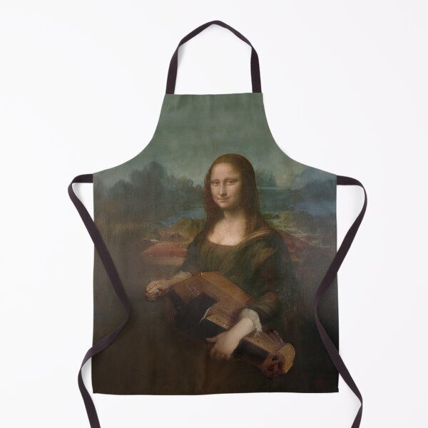 Item preview, When the Mona Lisa starts playing the hurdy-gurdy: a quirky nod to the timeless masterpiece. designed and sold by Zal-Production.