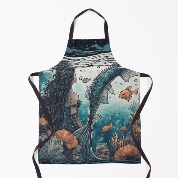 Item preview, Mermaid - Watercolor & Ink 29 designed and sold by KBMediaArt.