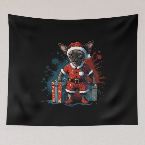Item preview, Siamese cat Christmas gifts designed and sold by Furrifico.