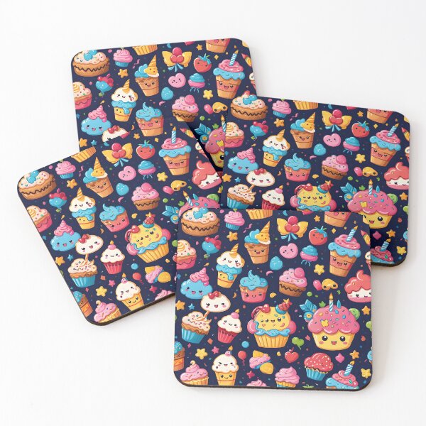 Item preview, Wild & Vibrant Kawaii Birthday Cakes designed and sold by gjsart.
