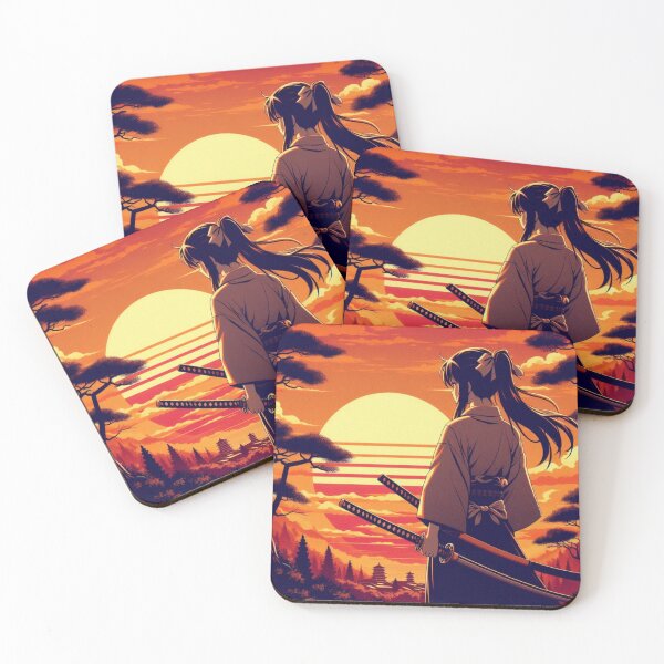 Item preview, swordswoman at sunset designed and sold by TheMysticCats.
