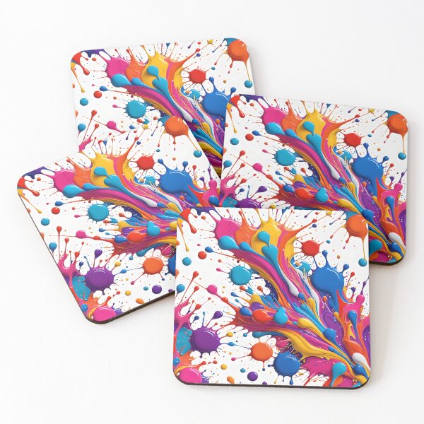 Item preview, Wild & Vibrant Paint Splash on White designed and sold by gjsart.