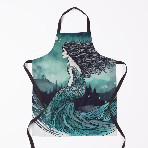 Item preview, Mermaid - Watercolor & Ink 30 designed and sold by KBMediaArt.