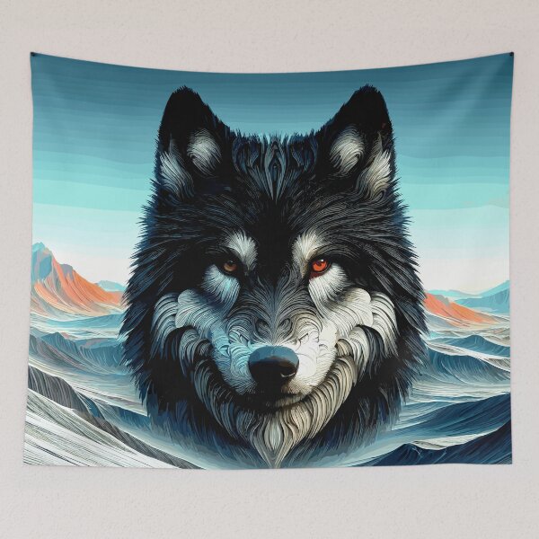 Item preview, Abstract Wolf Design designed and sold by Artbyminga.