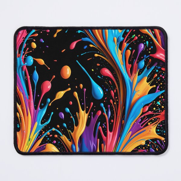 Item preview, Wild & Vibrant Paint Spill on Black designed and sold by gjsart.