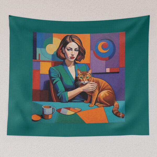 Item preview, Lea's cats, Marius designed and sold by L. ROCHE.