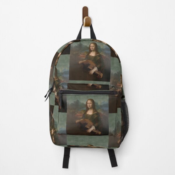 Item preview, When the Mona Lisa starts playing the hurdy-gurdy: a quirky nod to the timeless masterpiece. designed and sold by Zal-Production.