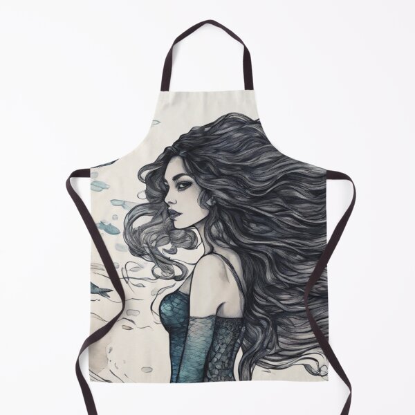 Item preview, Mermaid - Watercolor & Ink 32 designed and sold by KBMediaArt.