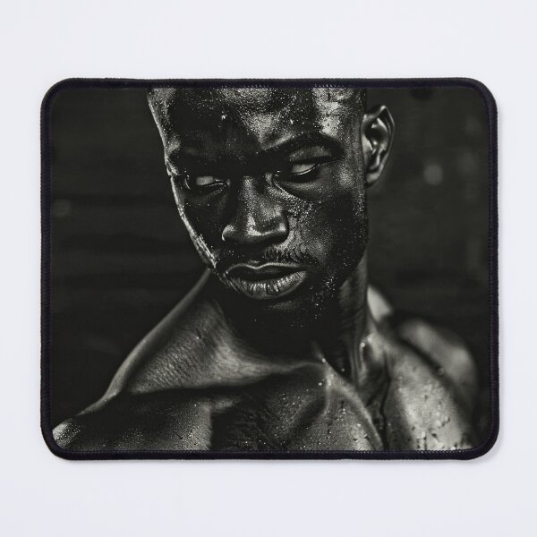 Item preview, Erotic Sexy Muscular Shirtless Black Male designed and sold by Atlas Kai.