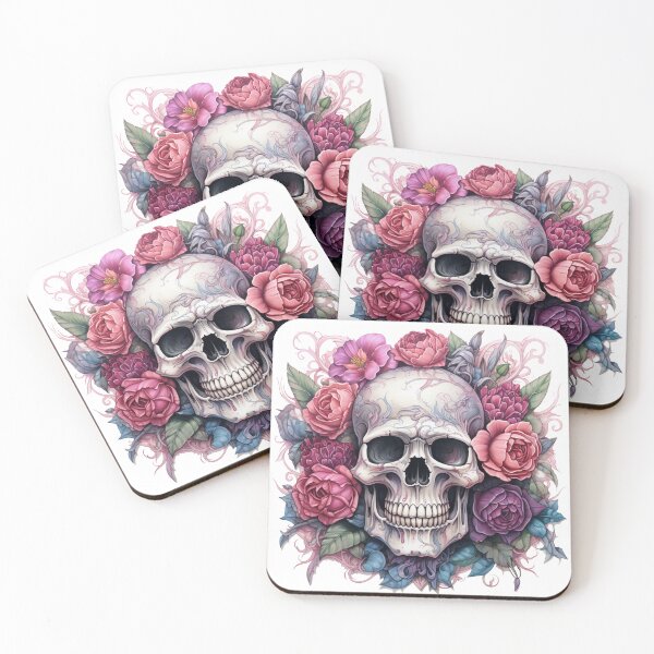 Item preview, Skull And Roses designed and sold by CuriousHeart.