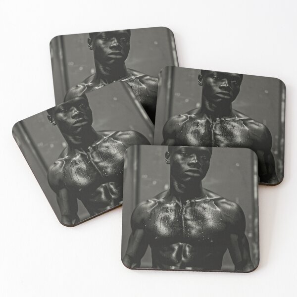 Item preview, Erotic Sexy Muscular Shirtless Black Male designed and sold by Atlas Kai.