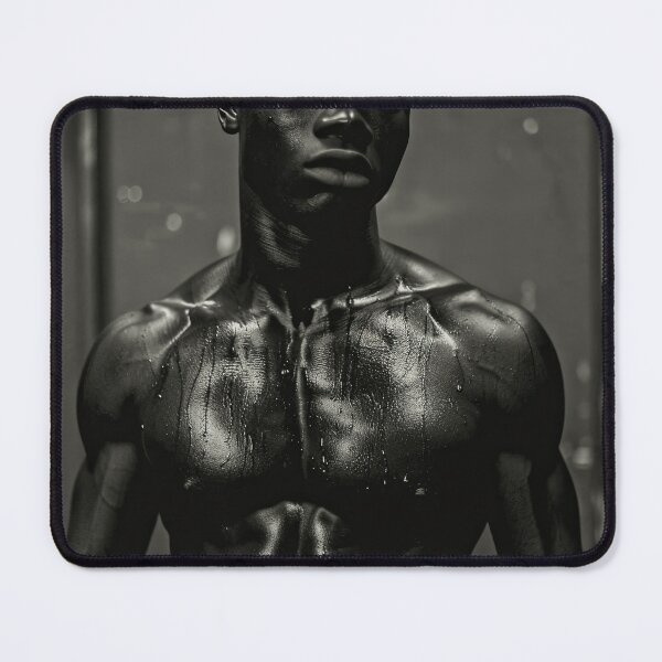 Item preview, Erotic Sexy Muscular Shirtless Black Male designed and sold by Atlas Kai.