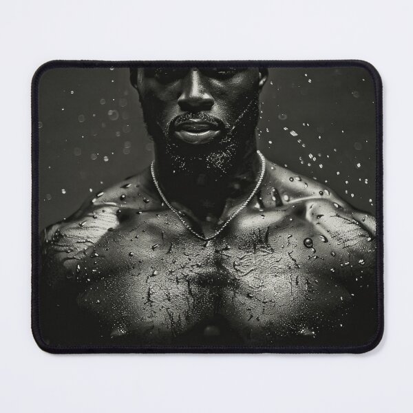 Item preview, Erotic Sexy Muscular Shirtless Black Male designed and sold by Atlas Kai.