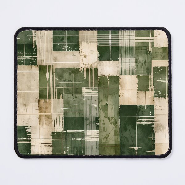 Item preview, Christmas Grunge Plaid Green & Beige designed and sold by gjsart.