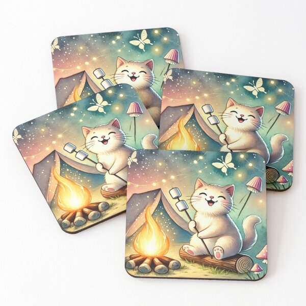 Item preview, Camping Cat Is Wild and Free! designed and sold by NoelaniArt.