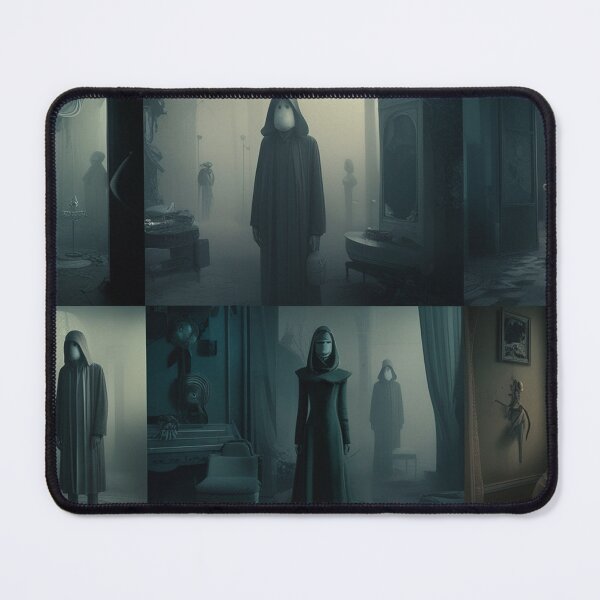 Item preview, Surreal Figures in a Haunting Dreamscape - Eerie Atmospheric Art designed and sold by Antalahia.