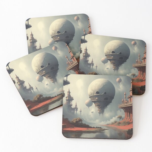 Item preview, Floating Castles and Surreal Architecture - Dreamlike Sci-Fi Fantasy Art designed and sold by Antalahia.